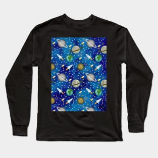 Galaxy Space Pattern Long Sleeve T-Shirt